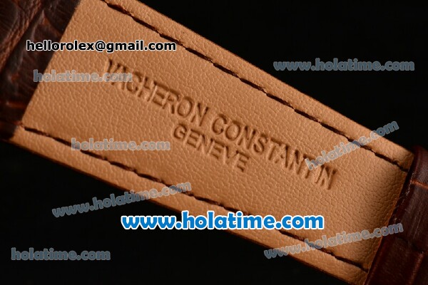 Vacheron Constantin Historiques Toledo Miyota Quartz Rose Gold Case with Stick Markers and Brown Dial - Click Image to Close